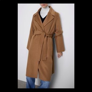 Zara belted camel coat! Brand new with tags!